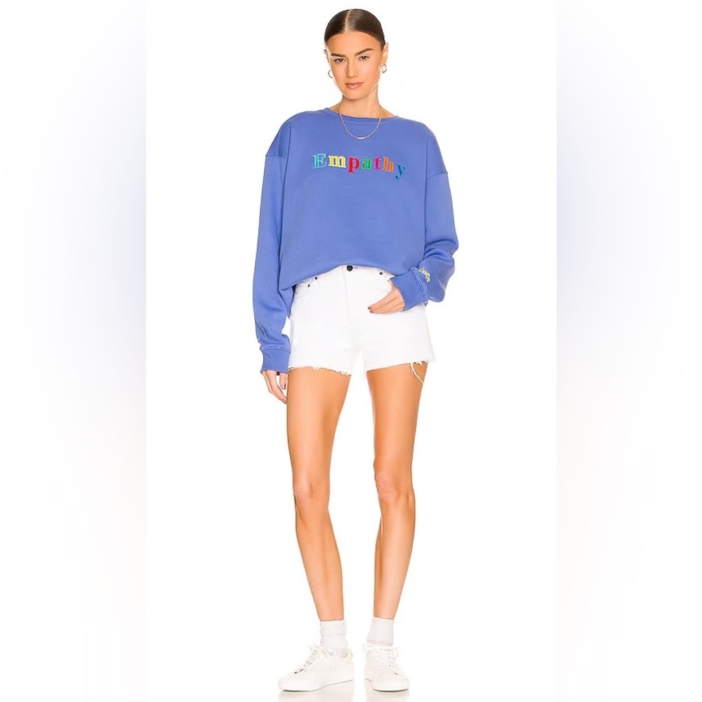 THE MAYFAIR GROUP EMPATHY ALWAYS SWEATSHIRT BLUE ONE SIZE S/M - Picture 5 of 8